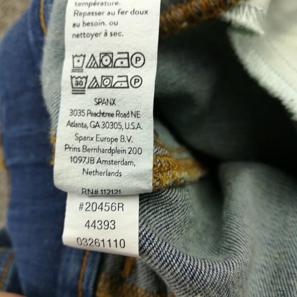 Spanx Jeans Flare Vintage Indigo Blue High Rise Size 1X 20456R - Picture 6 of 12